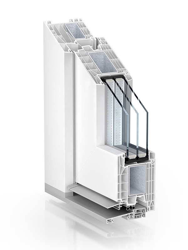 copy of Komplette Tür mit Fenster, Innenverkleidung, Mülleimer, Riegel 1950  x 550 mm